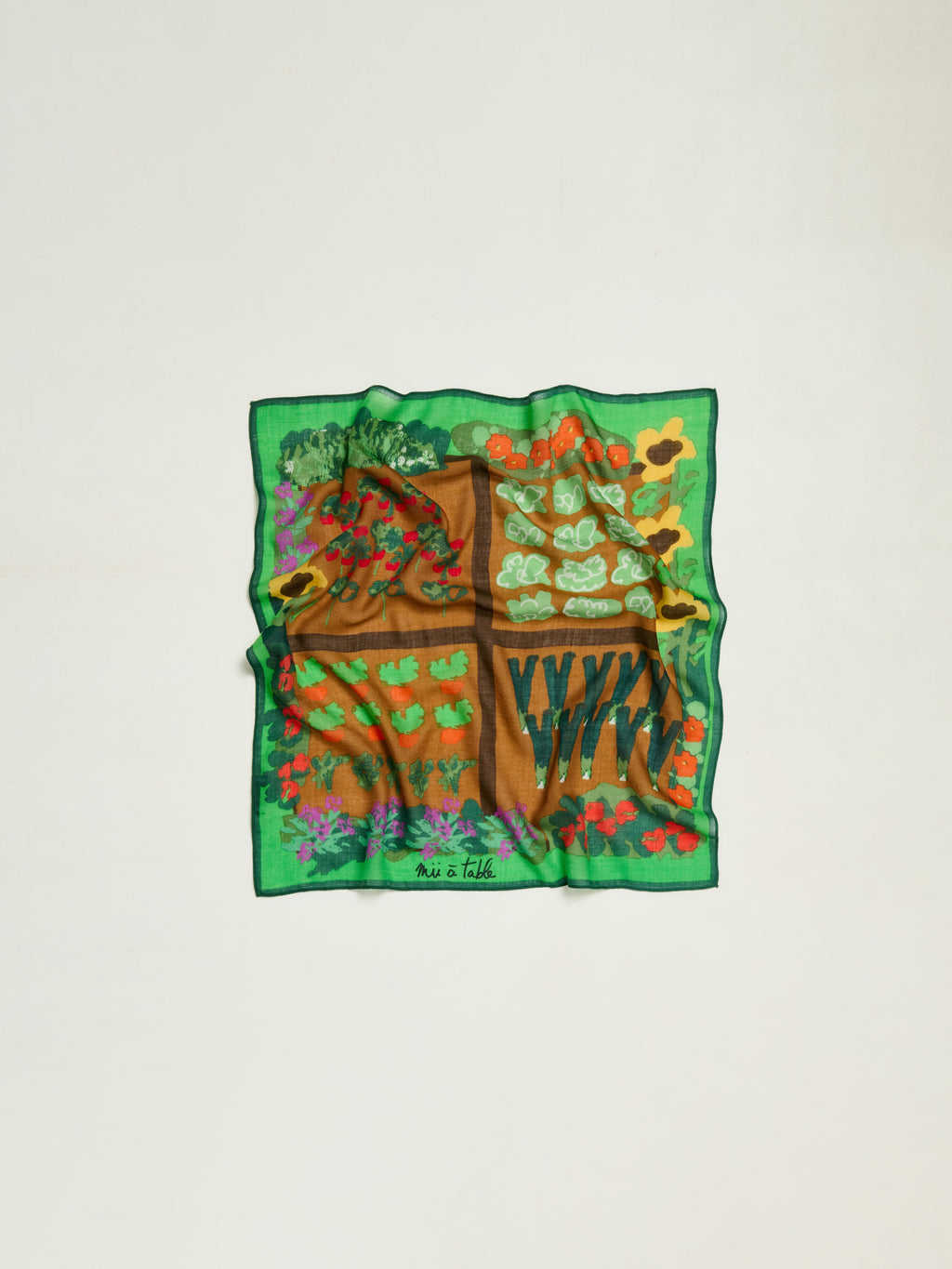 SILK SCARF 65 - THE GARDEN